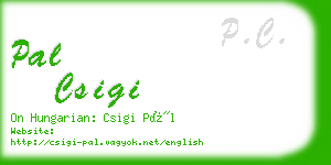 pal csigi business card